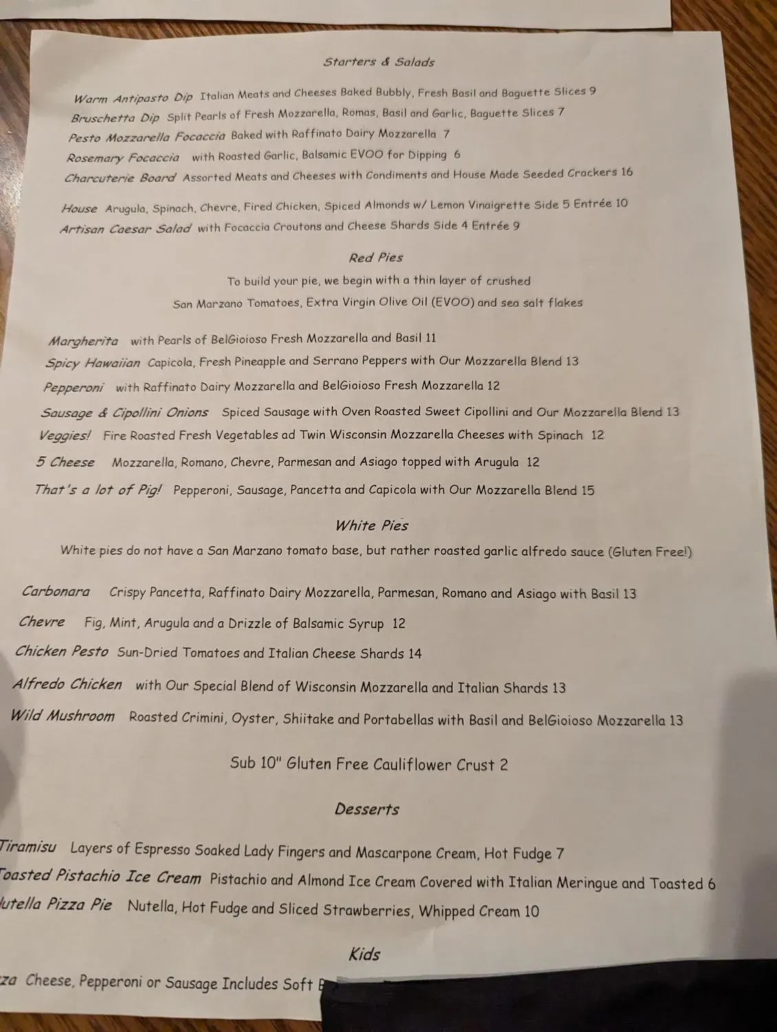 Menu 1