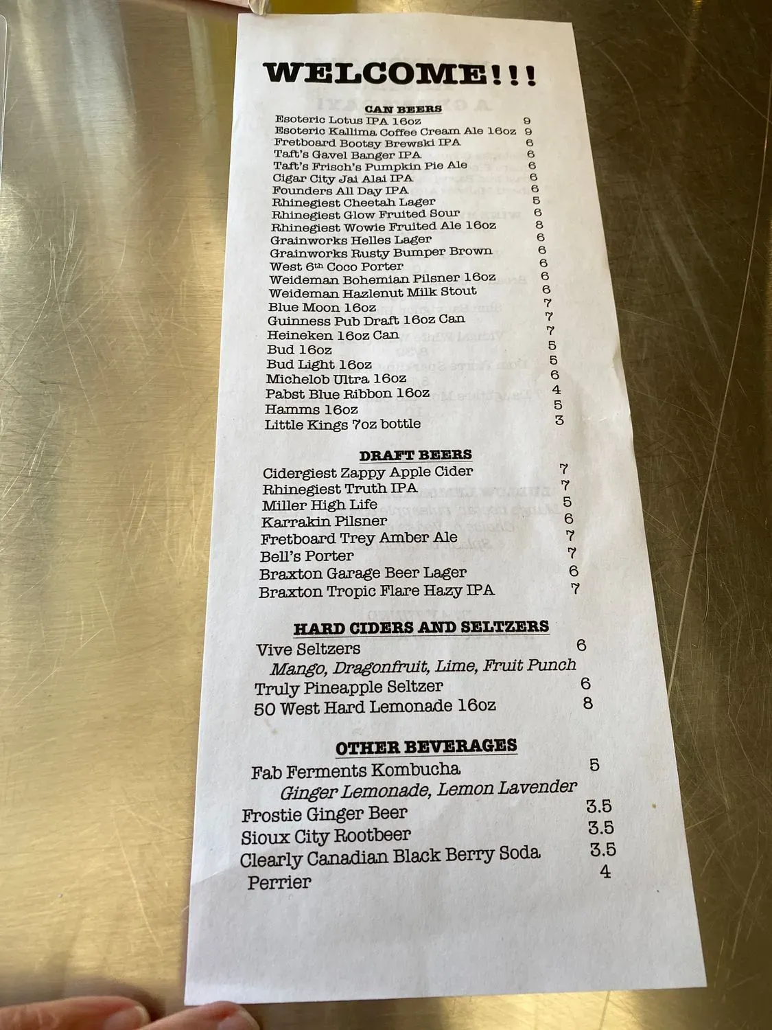 Menu 1