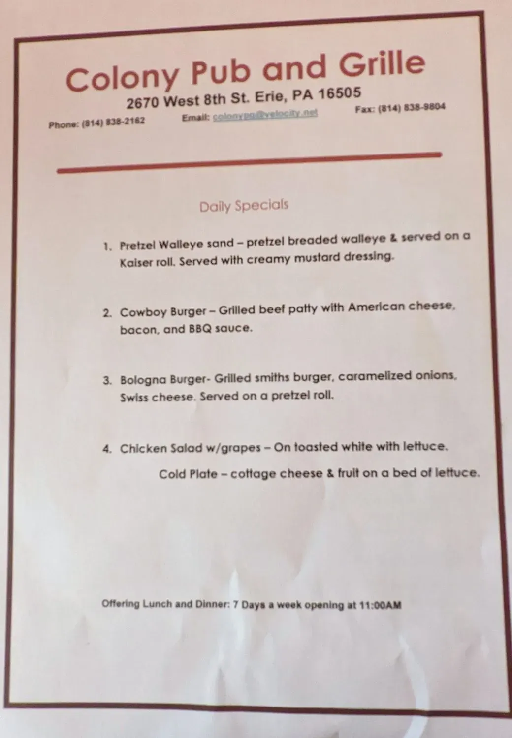 Menu 4