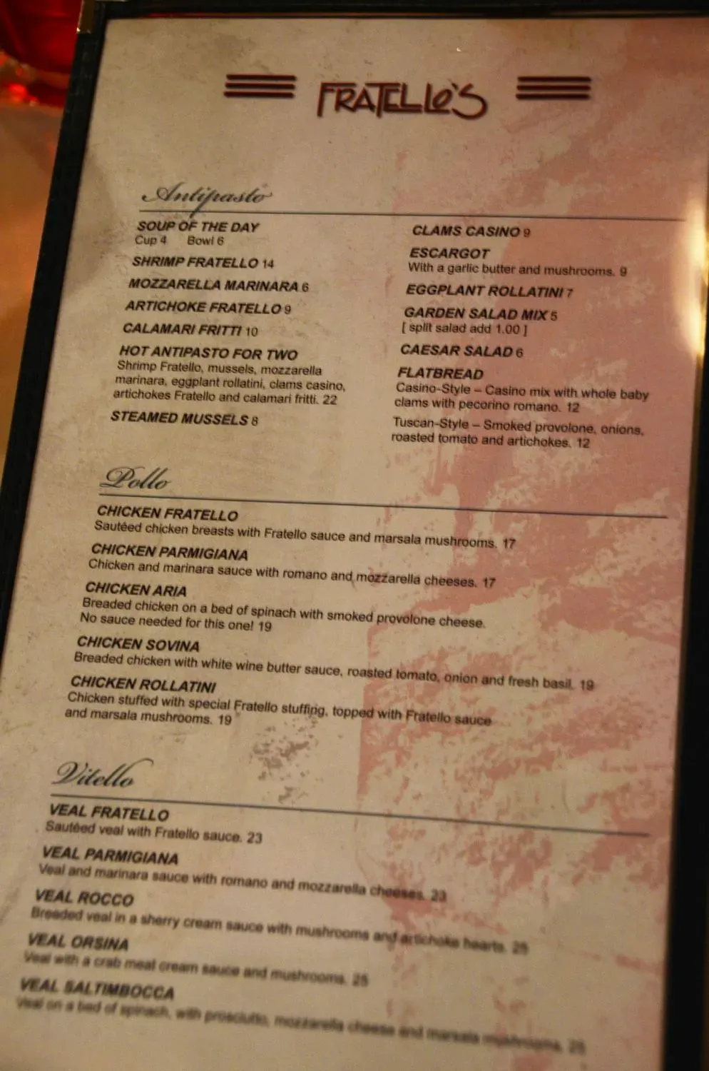 Menu 4