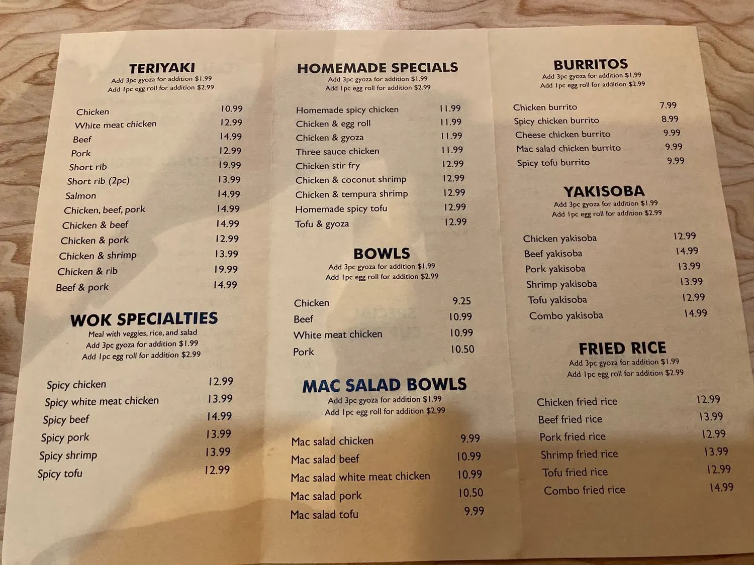 Menu 3