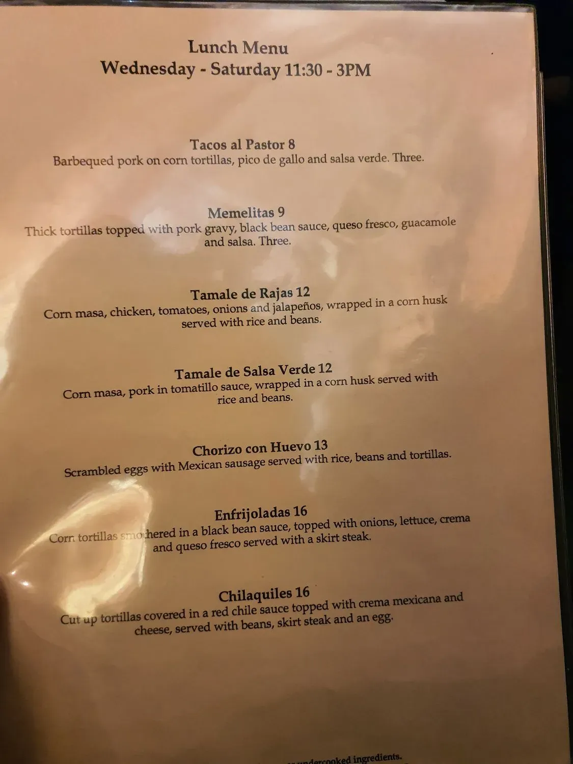 Menu 6