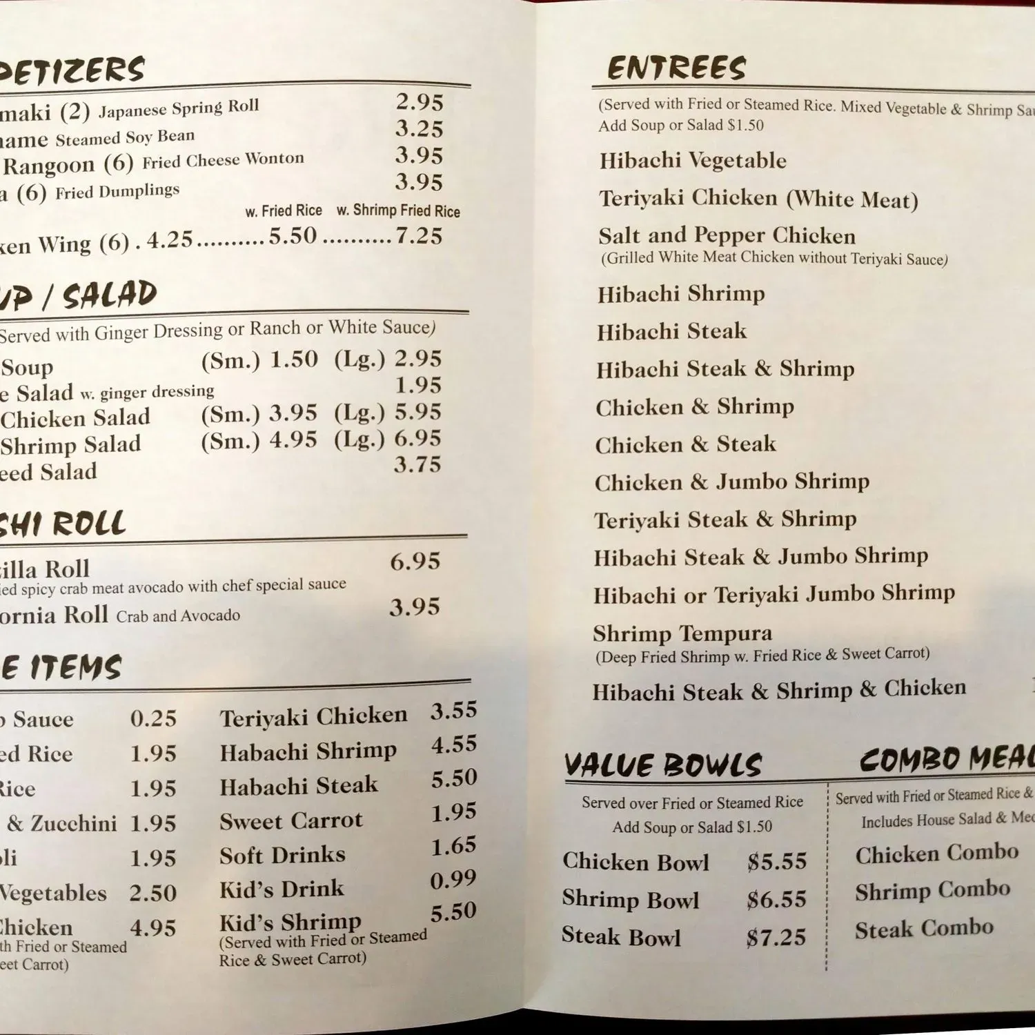 Menu 1