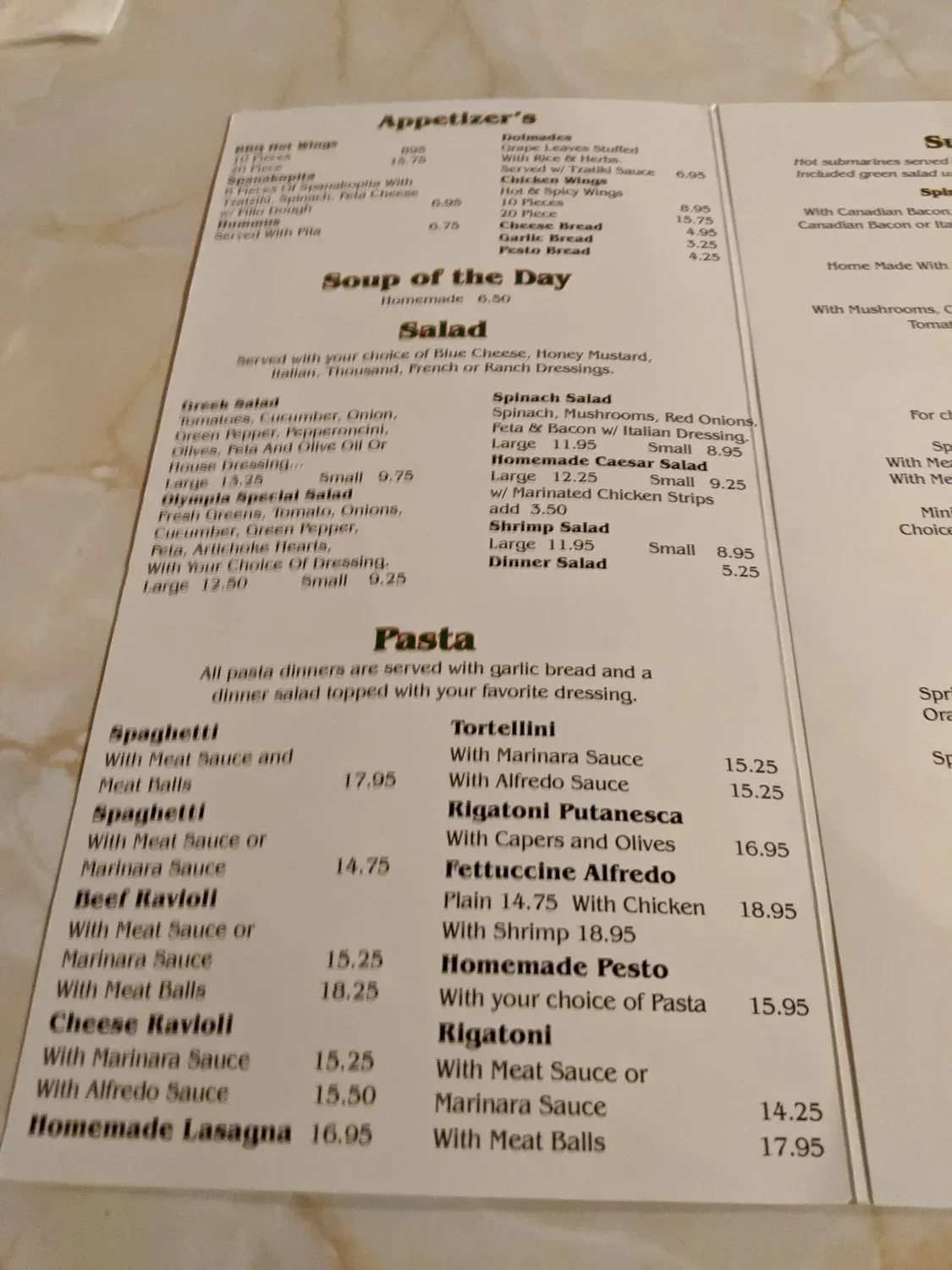 Menu 2