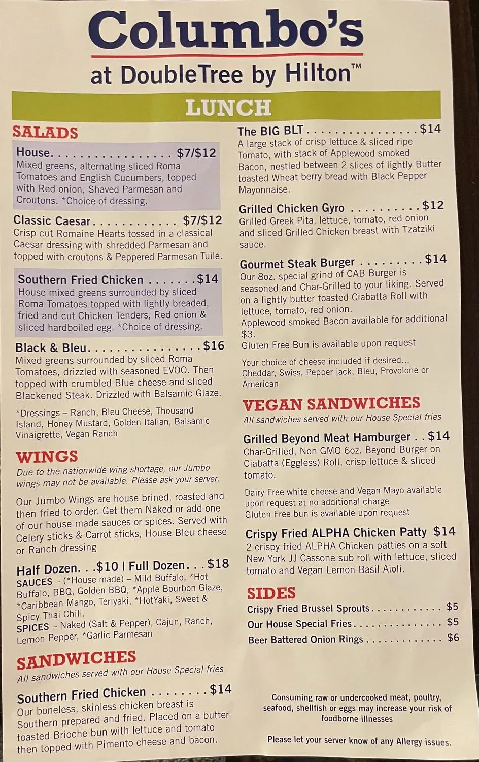 Menu 1