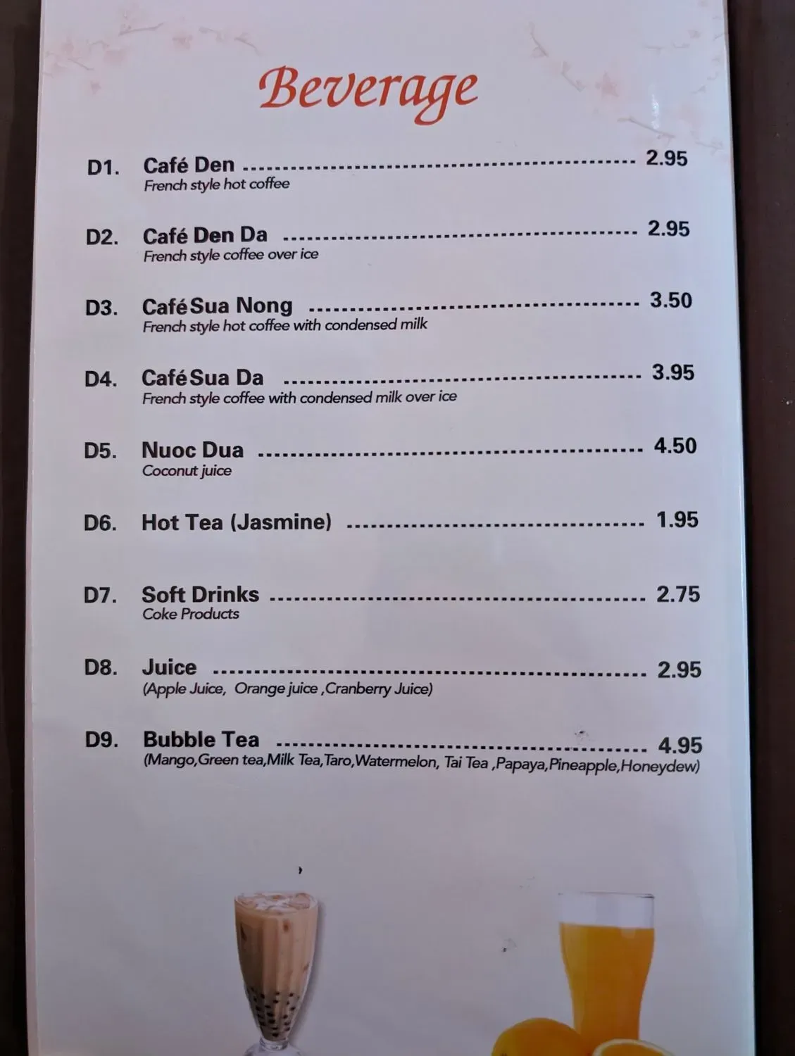 Menu 5