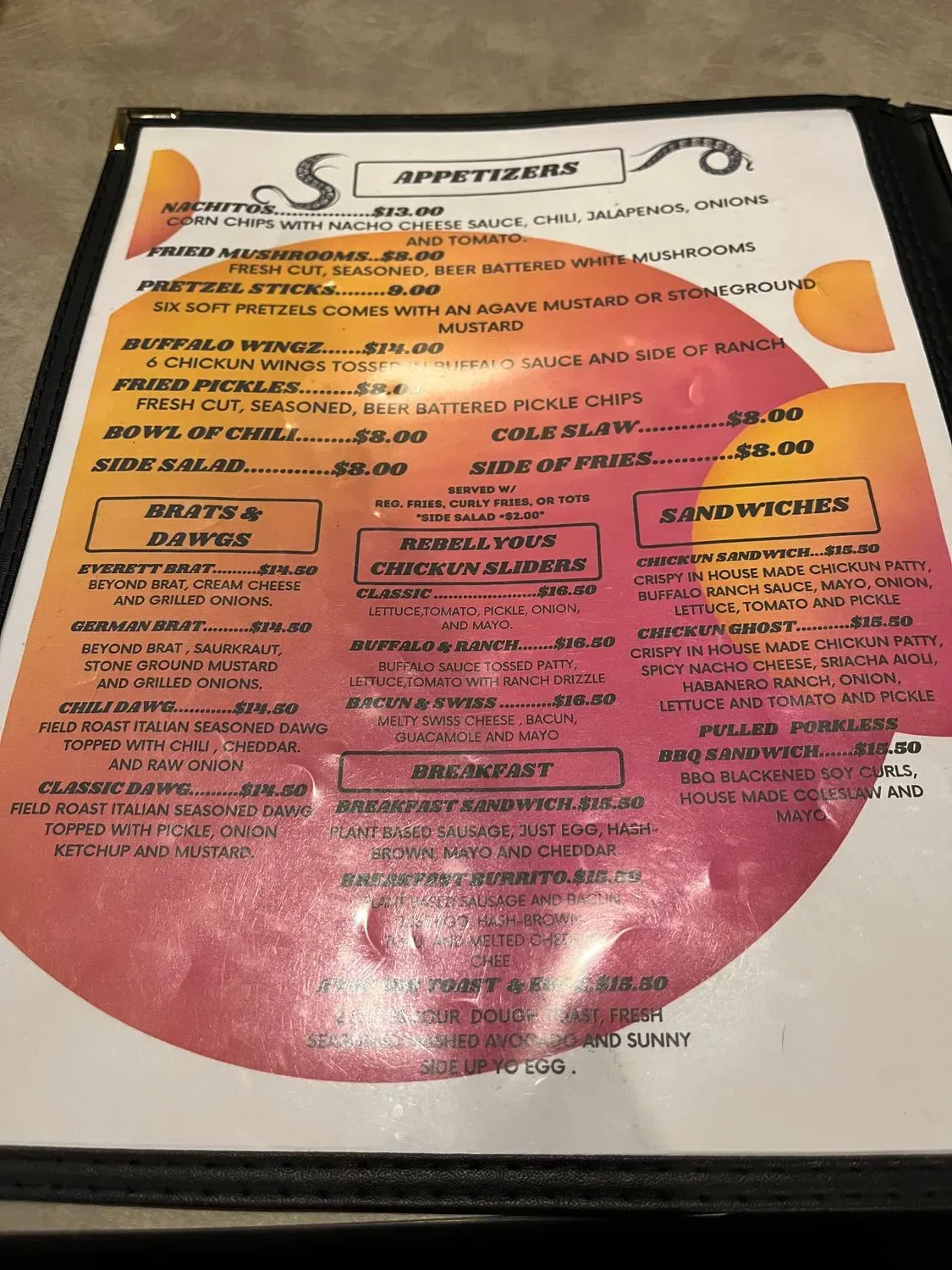 Menu 5