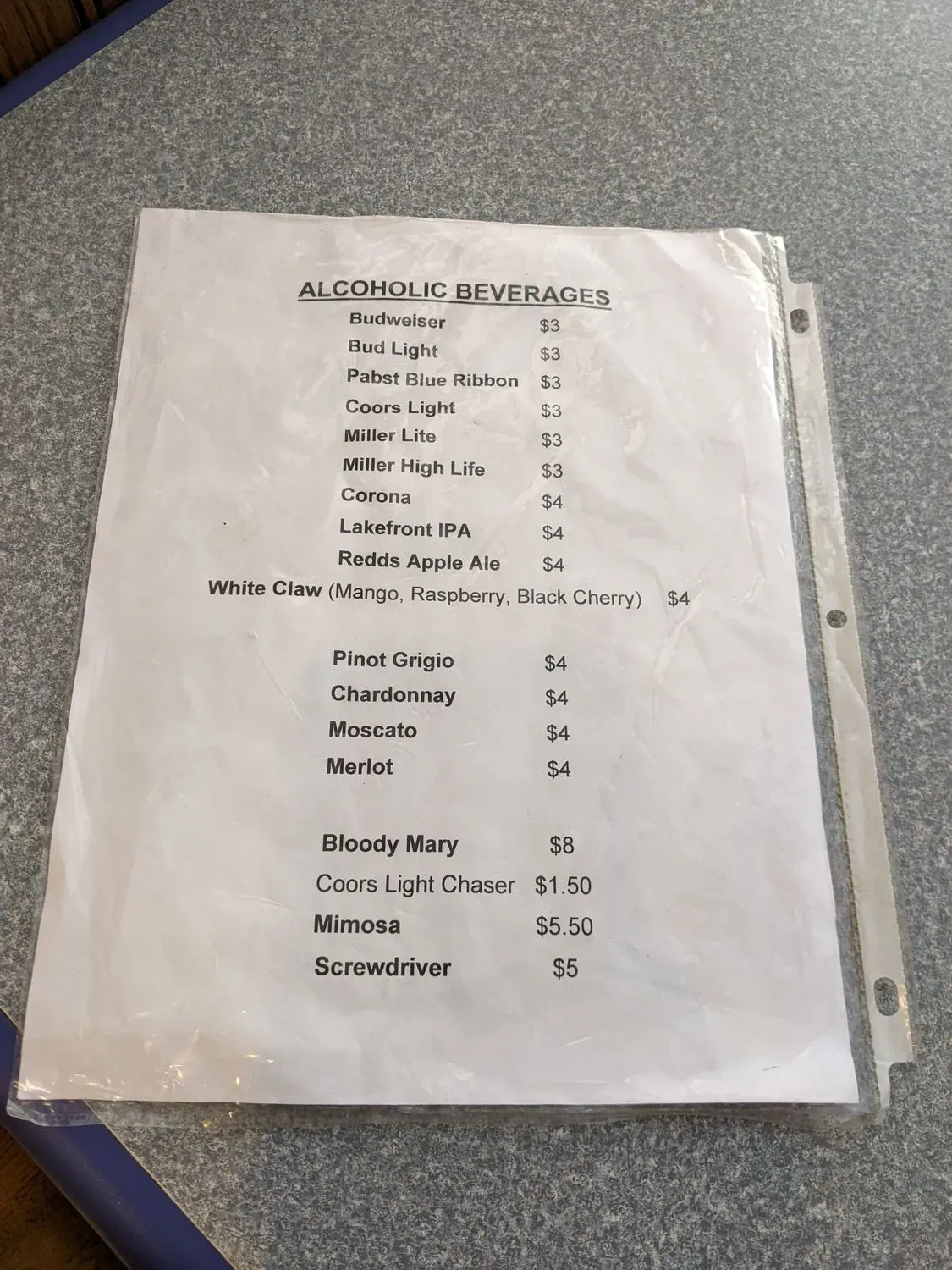 Menu 5