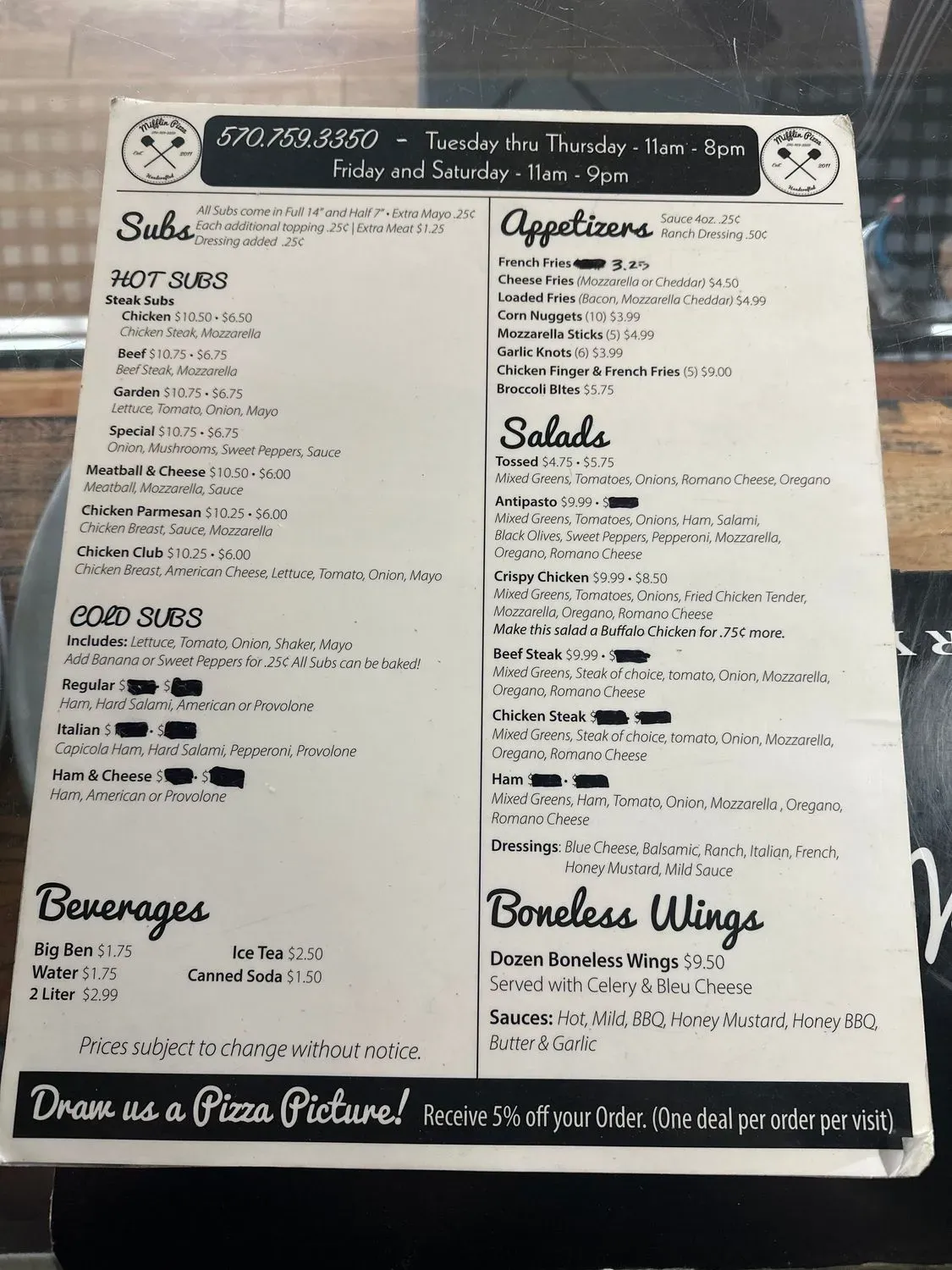 Menu 1