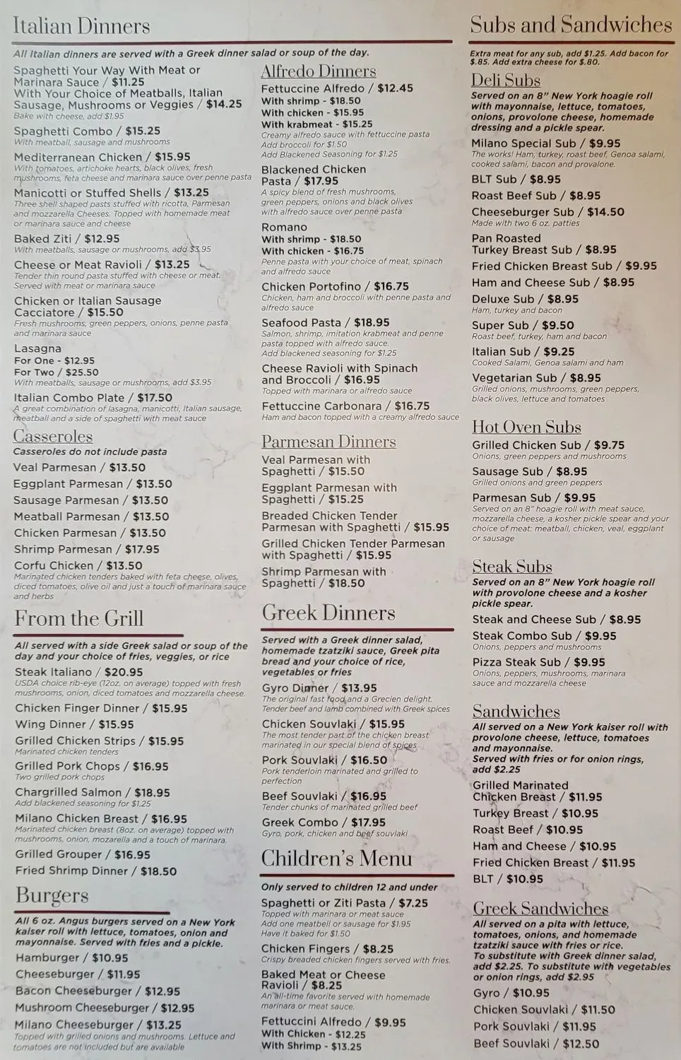 Menu 1