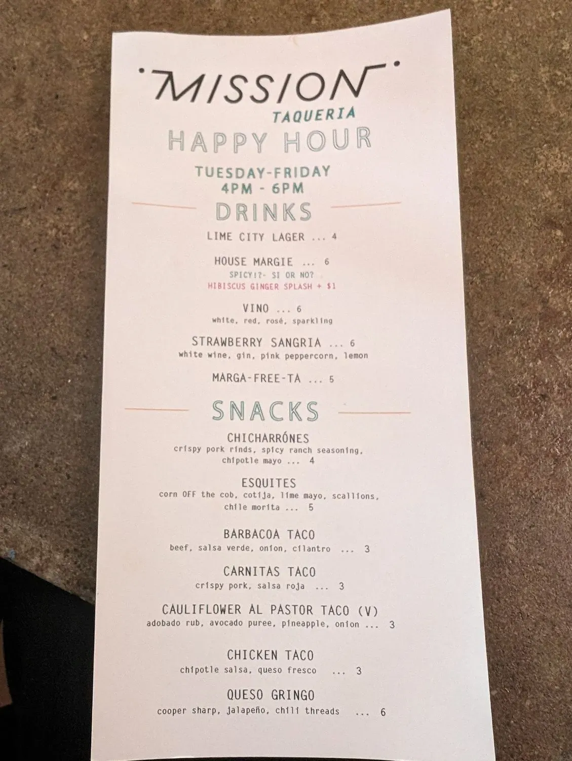 Menu 4