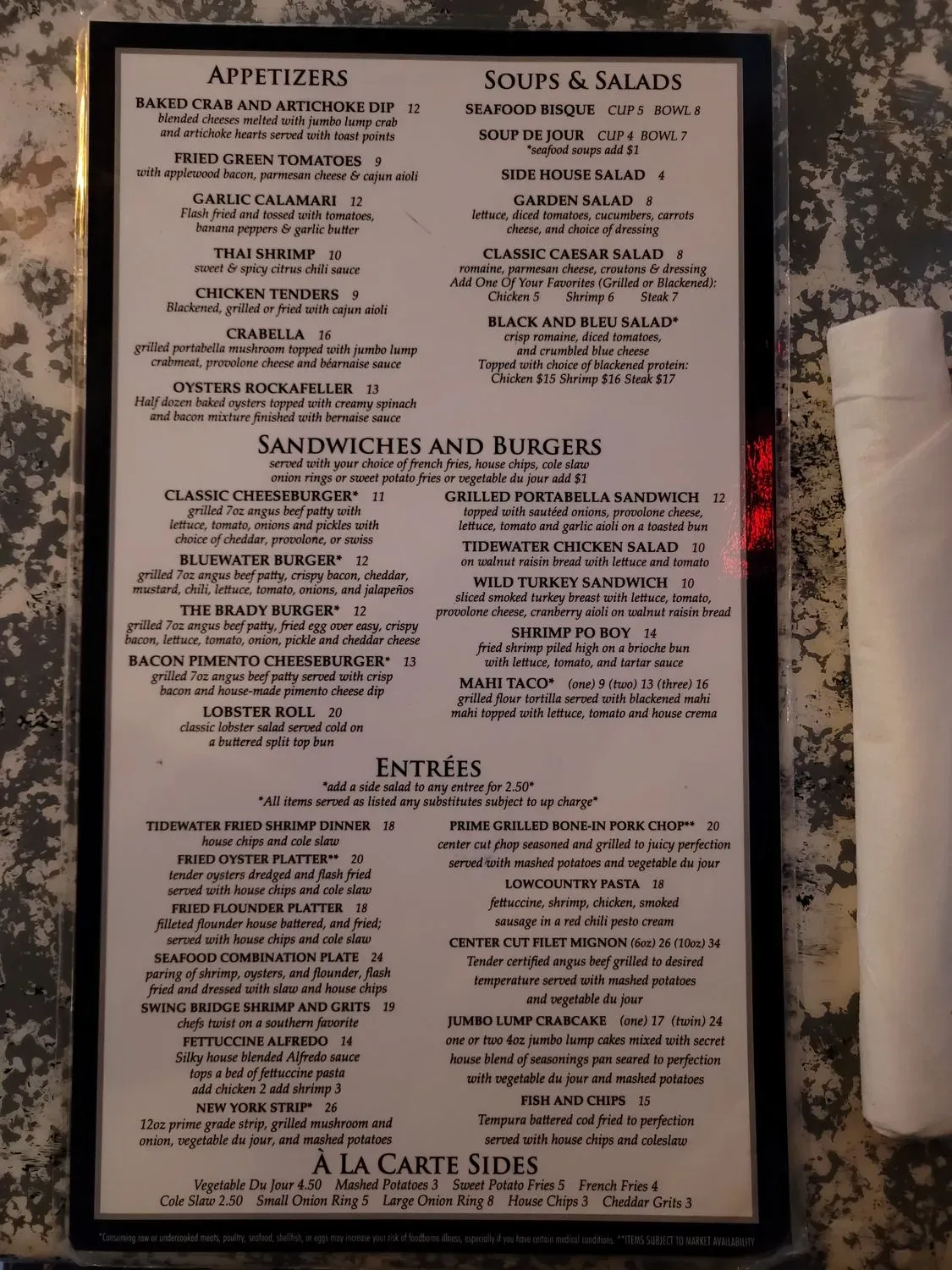 Menu 5