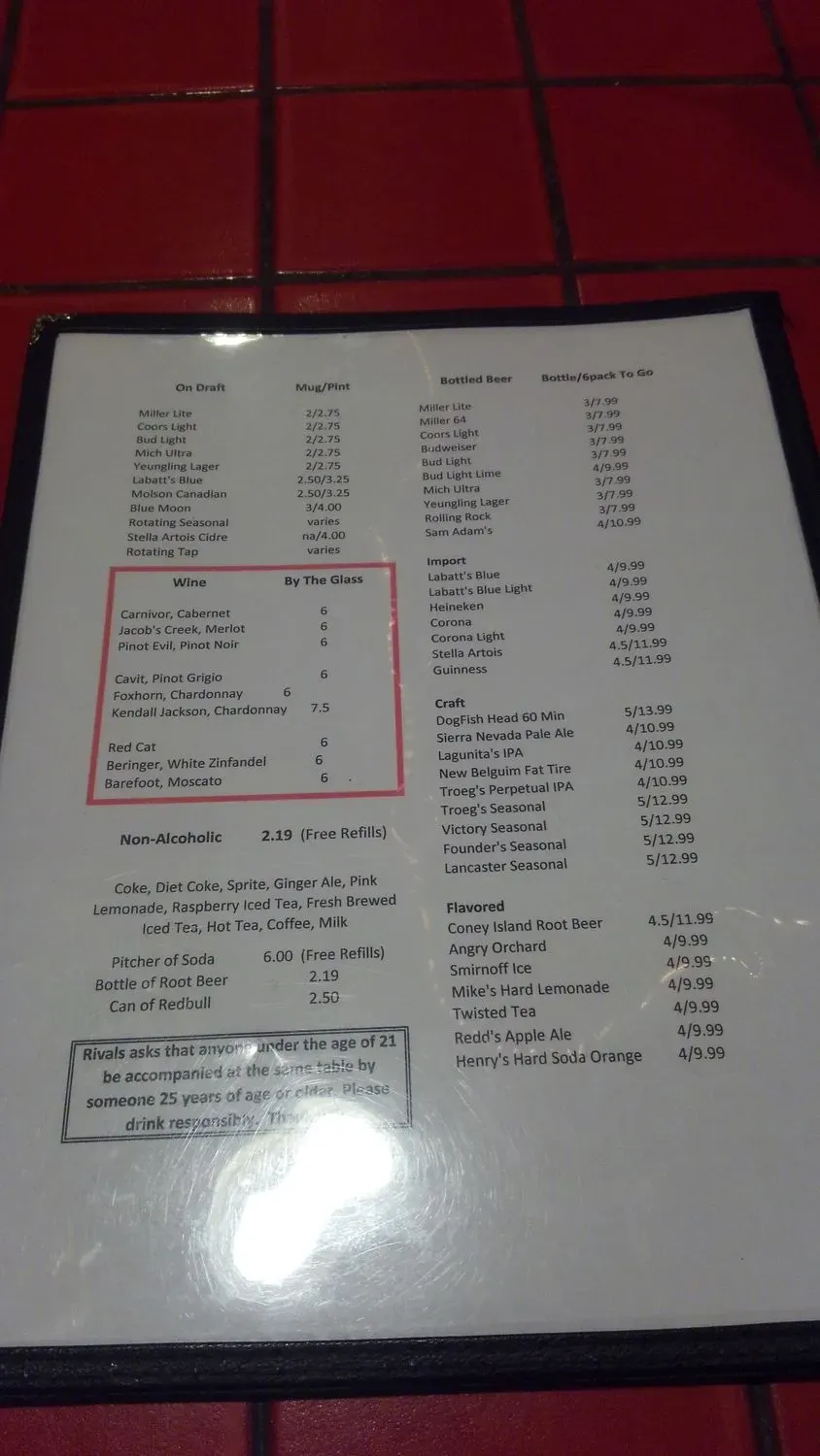 Menu 1