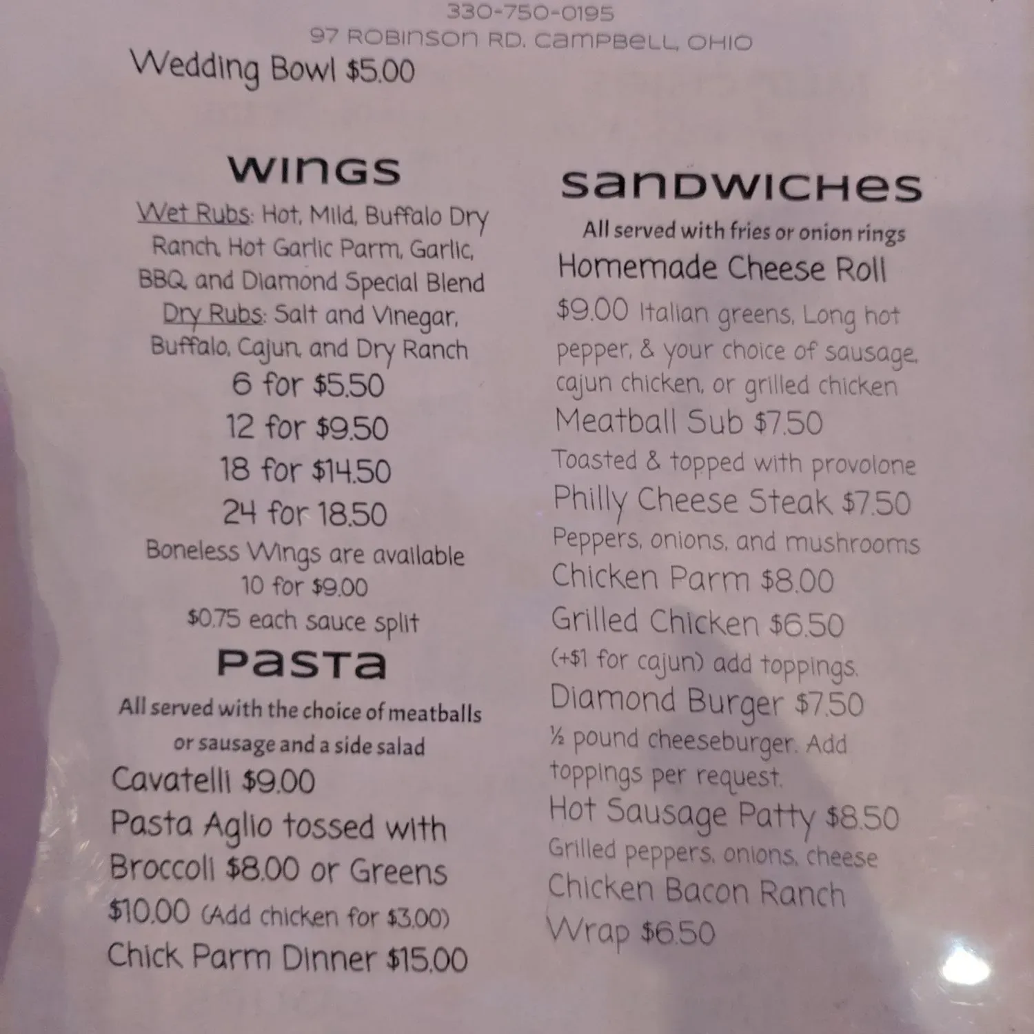 Menu 2