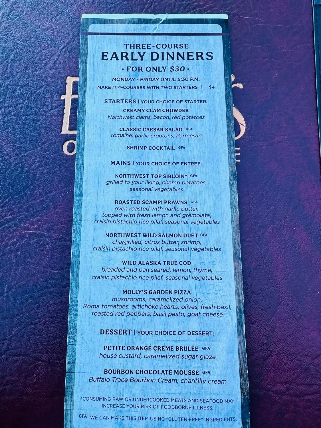 Menu 5