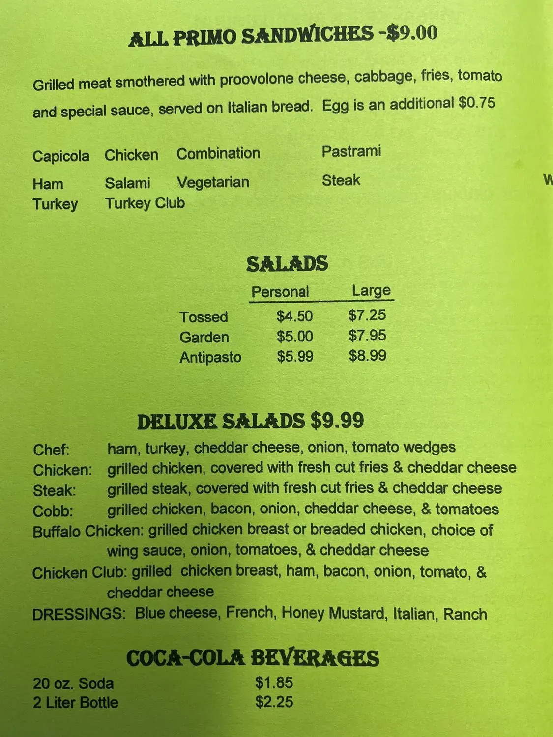 Menu 2