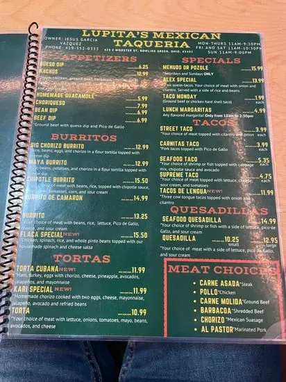 Menu 1