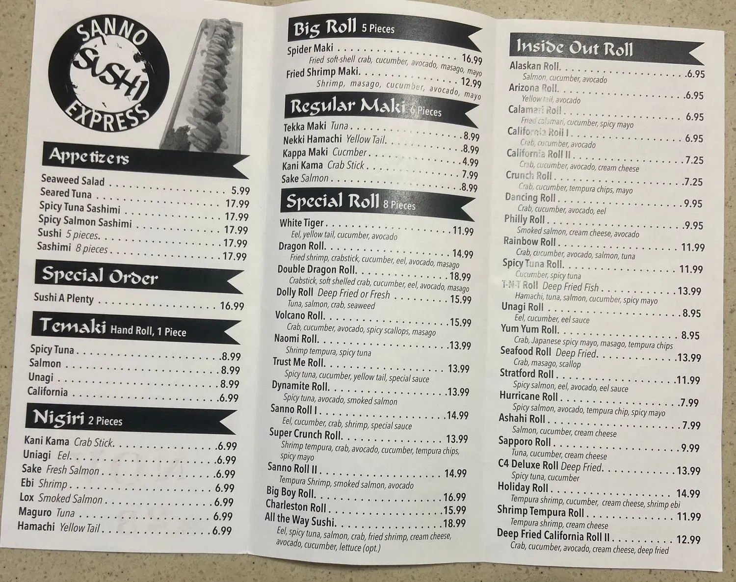 Menu 2