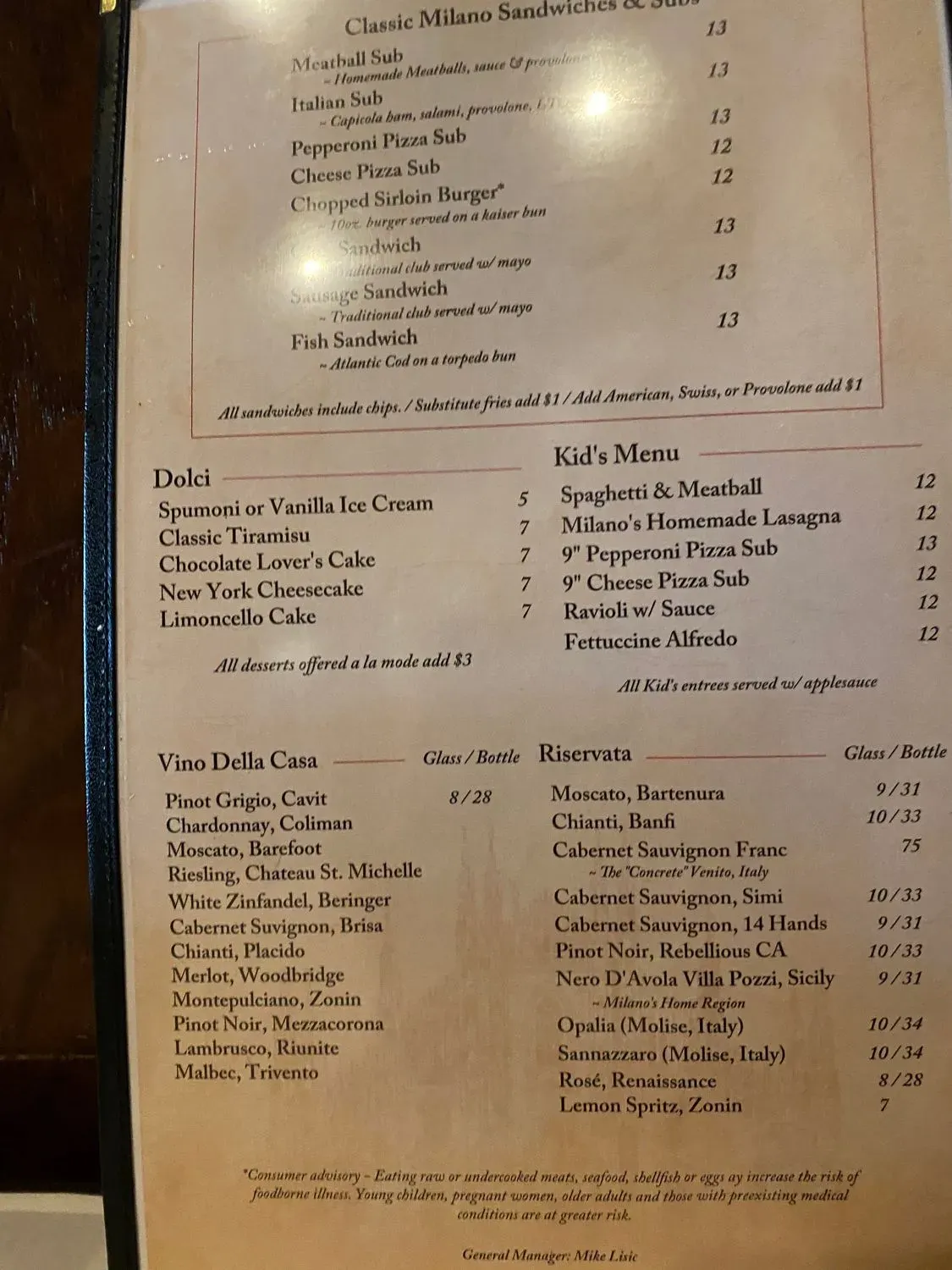 Menu 5