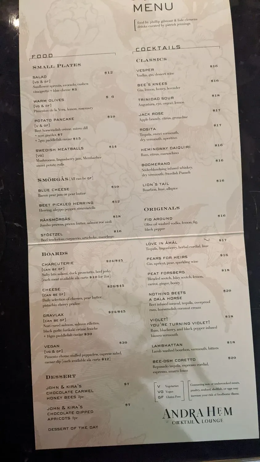 Menu 1