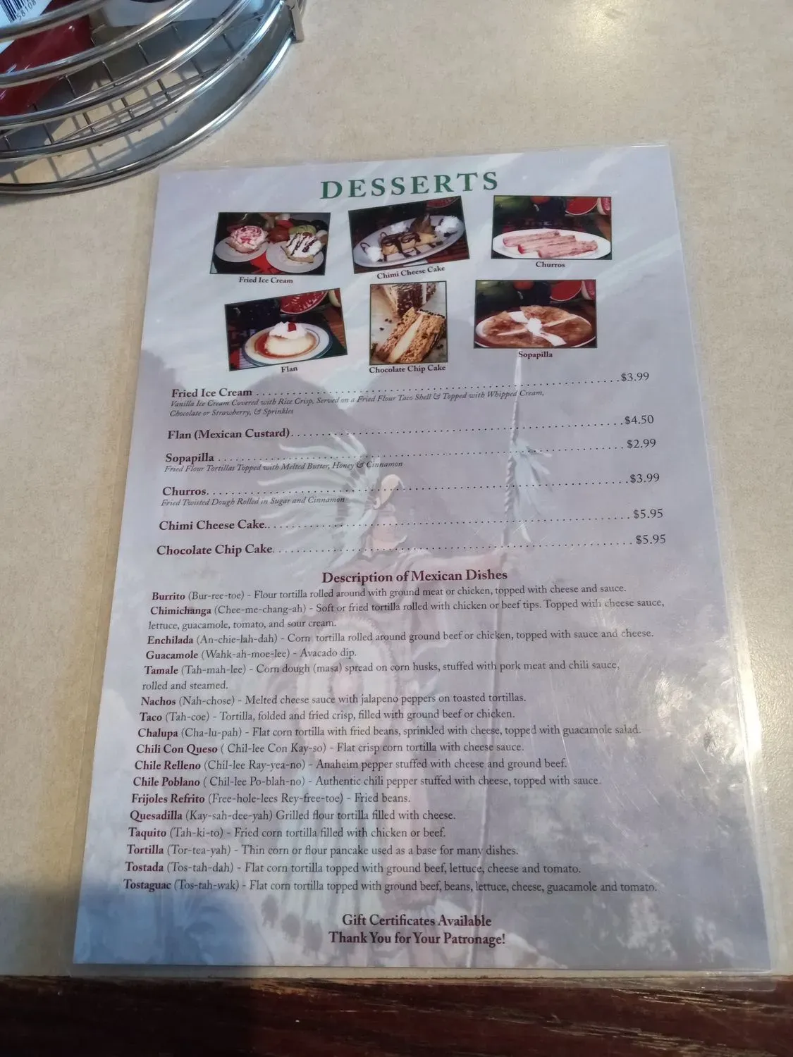 Menu 1