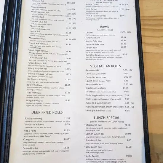 Menu 1