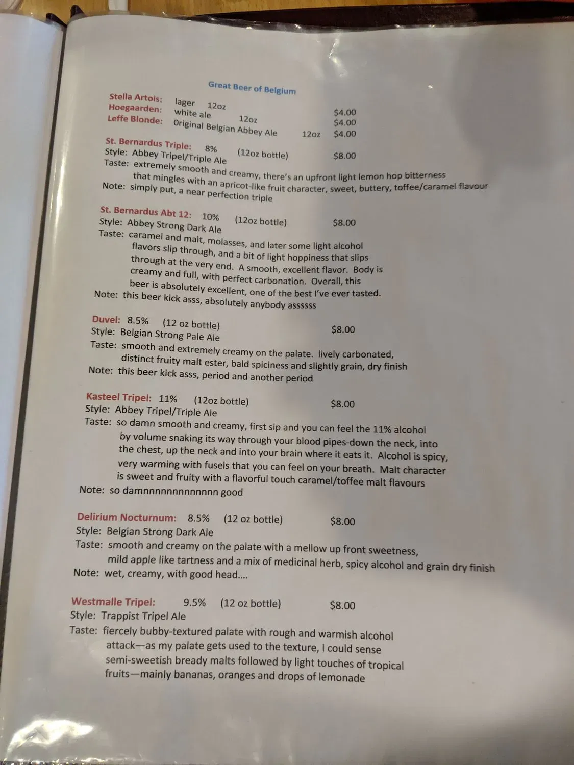 Menu 6