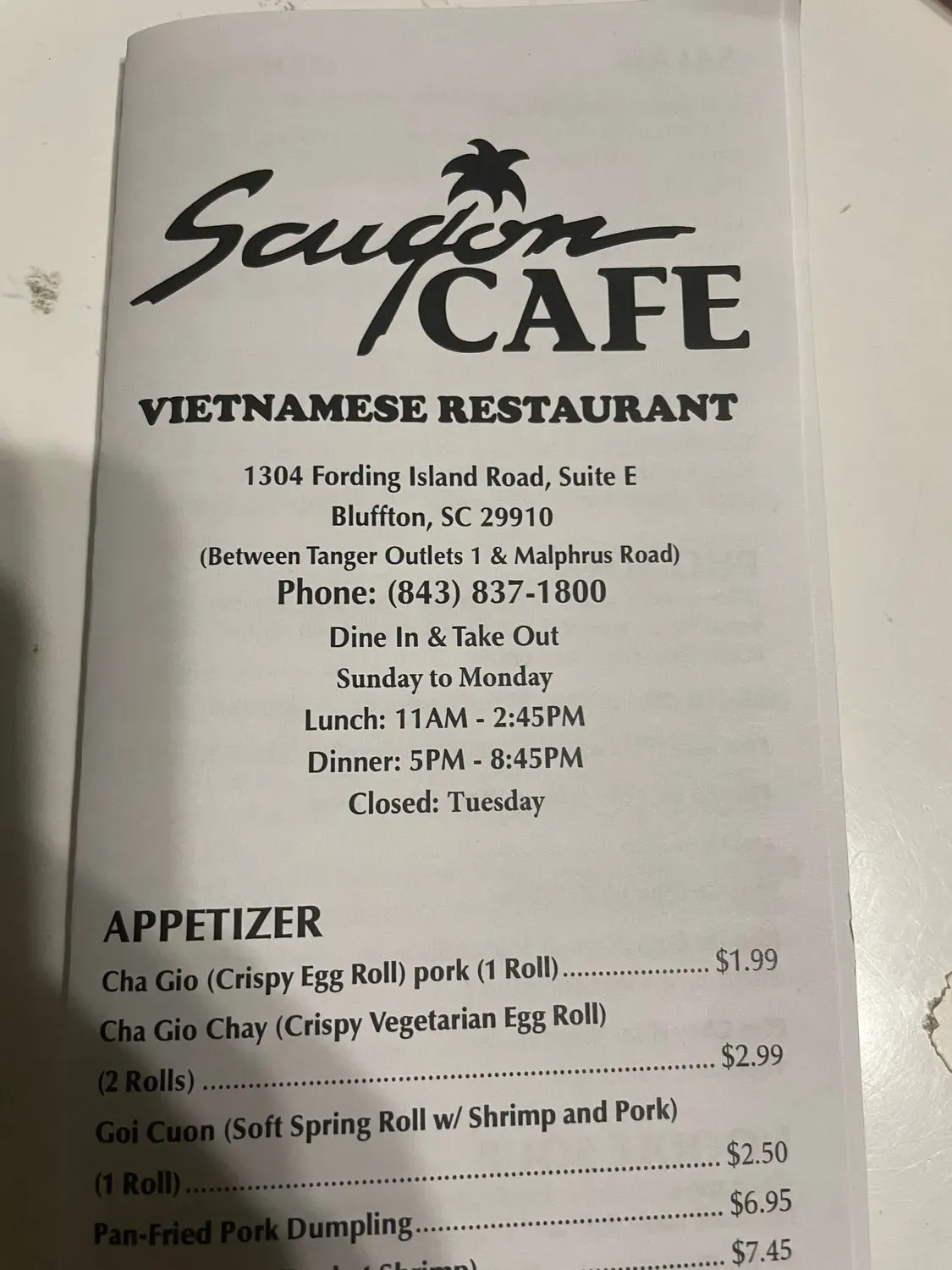 Menu 2