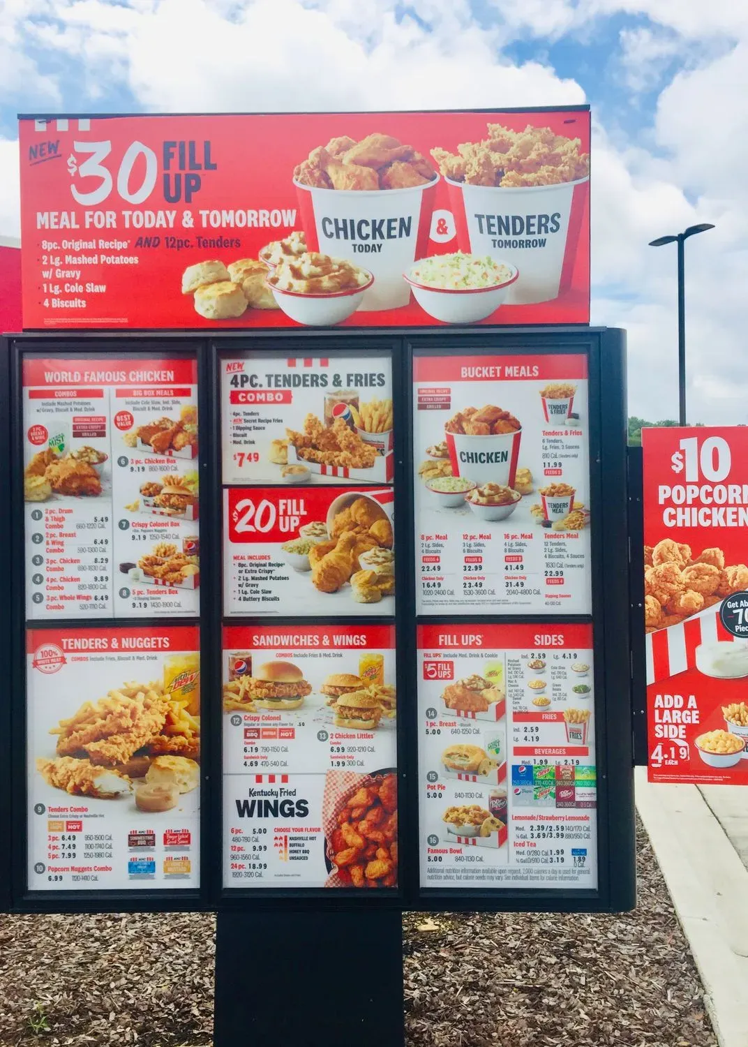 KFC Menu - Updated October 2025