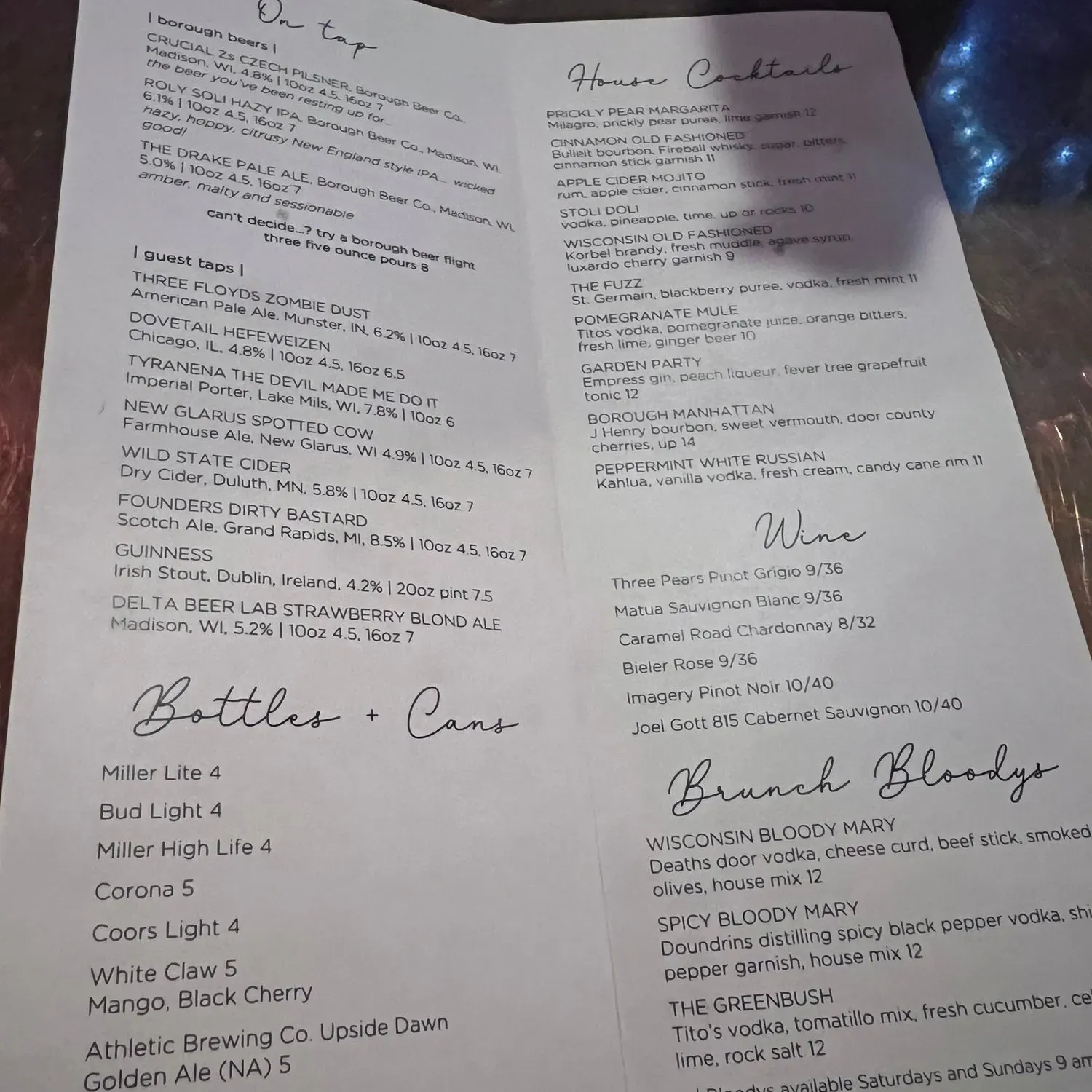 Menu 3