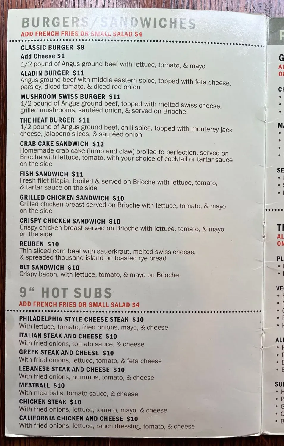 Menu 6