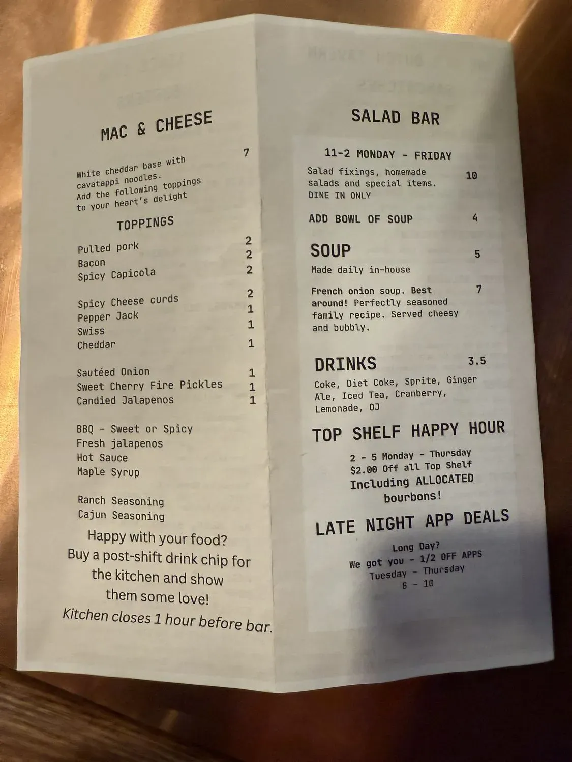 Menu 4