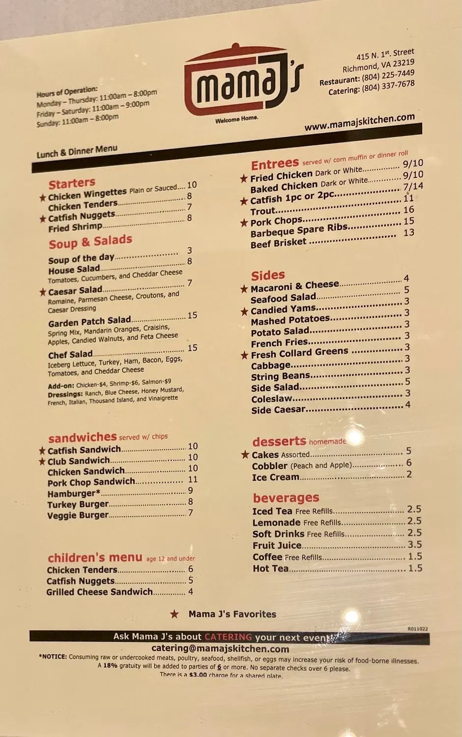 Menu 1