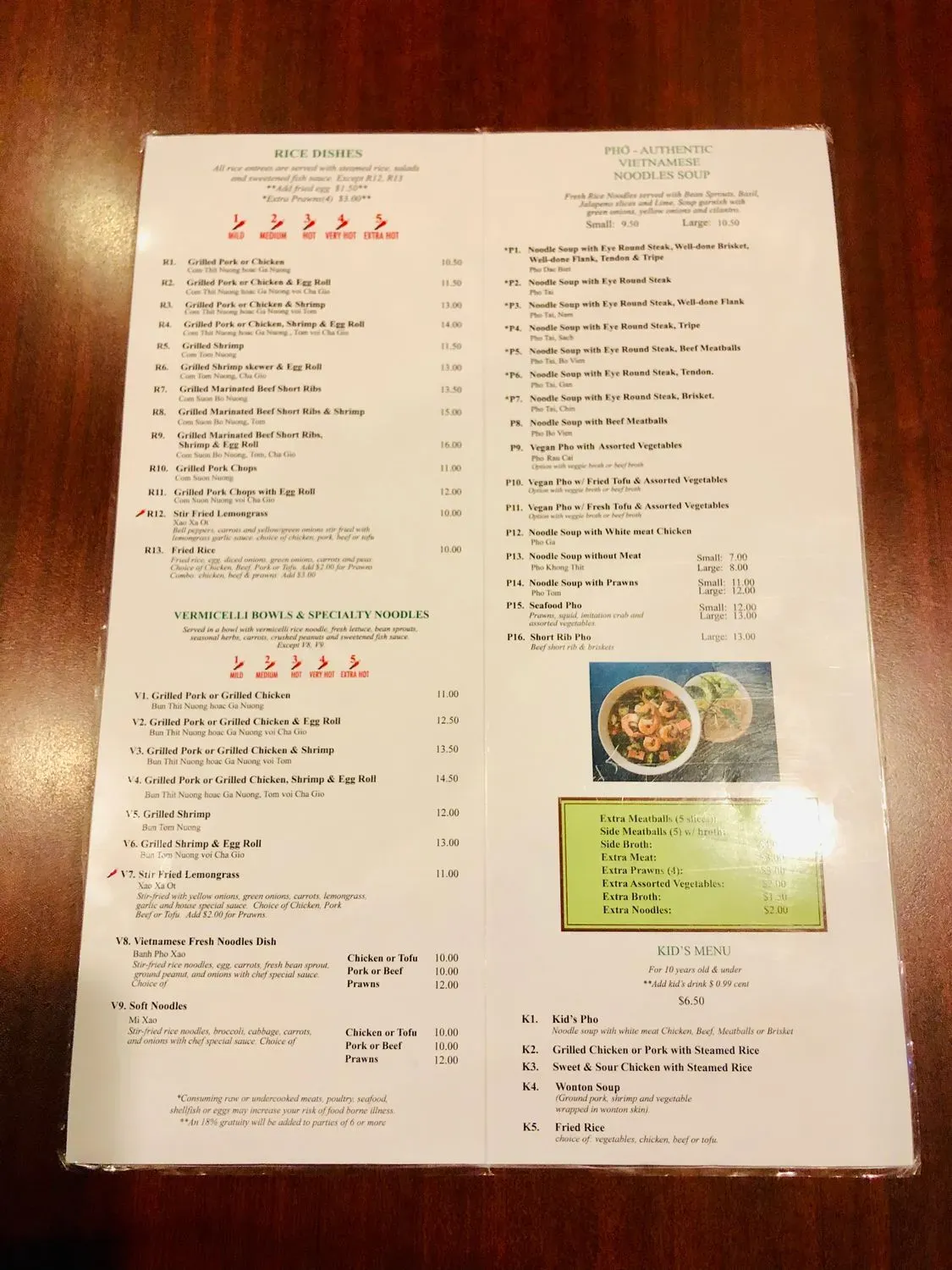 Menu 5