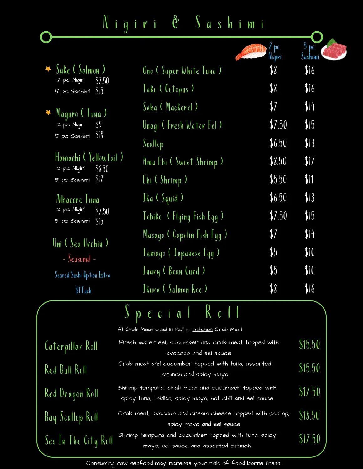 Menu 1