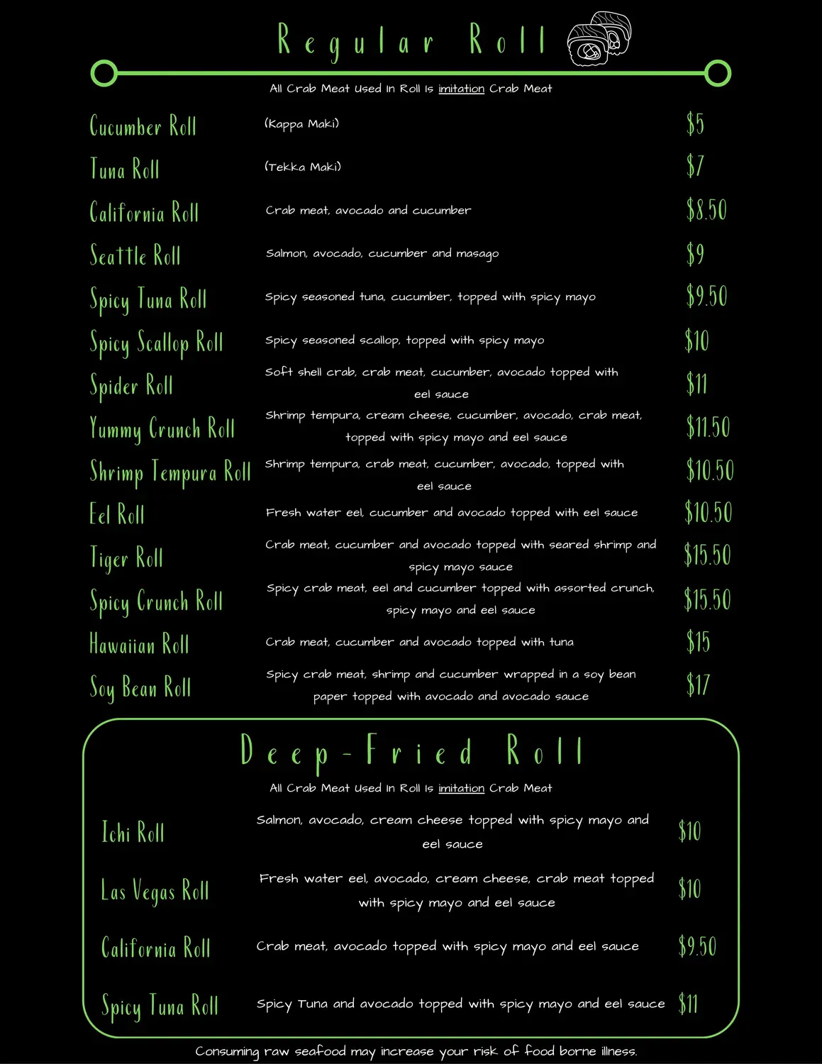 Menu 2