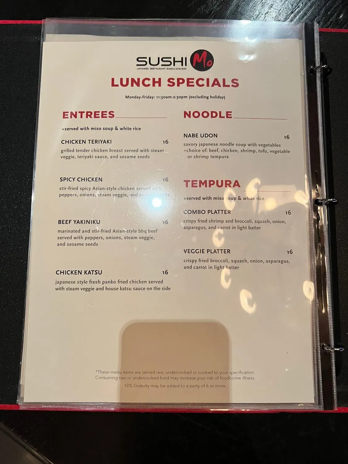 Menu 2