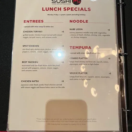 Menu 2