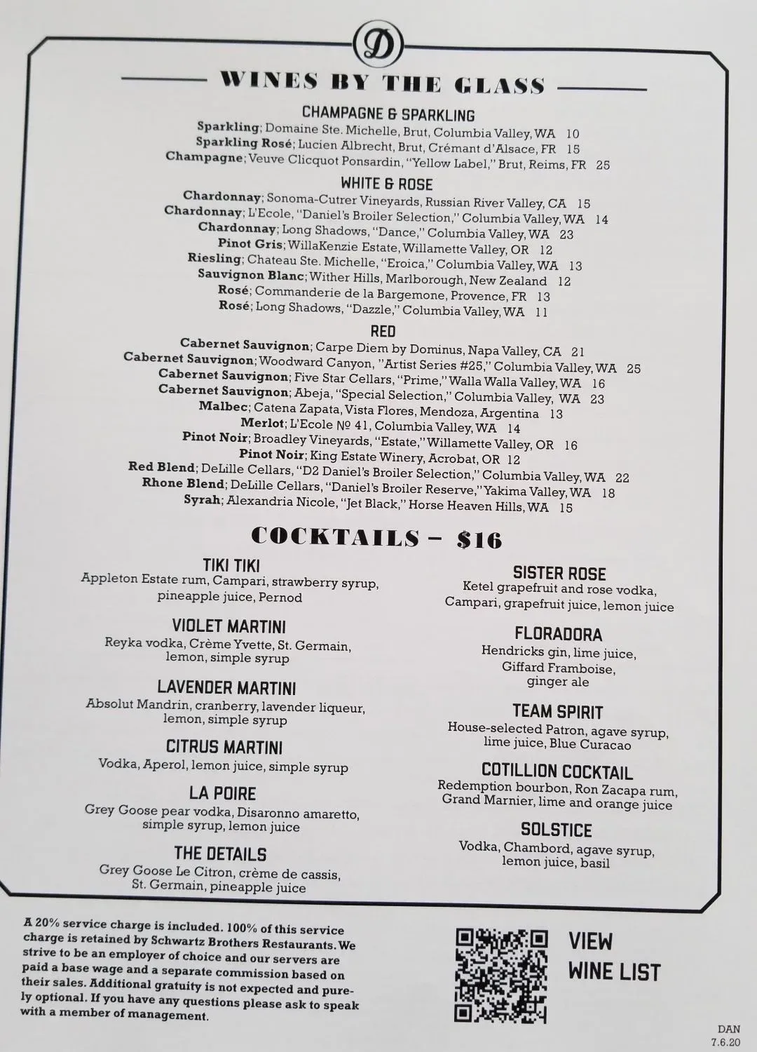 Menu 1