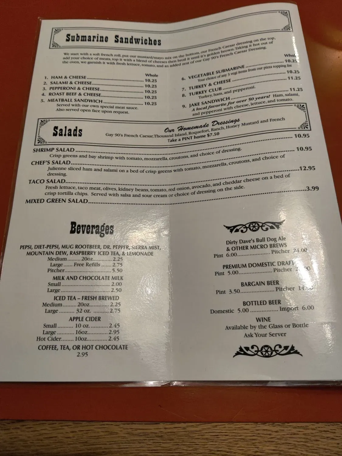 Menu 2