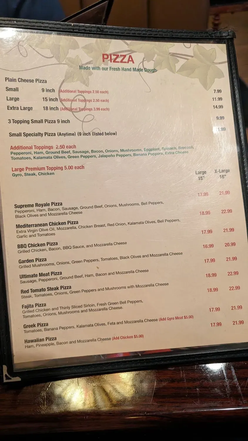 Menu 2