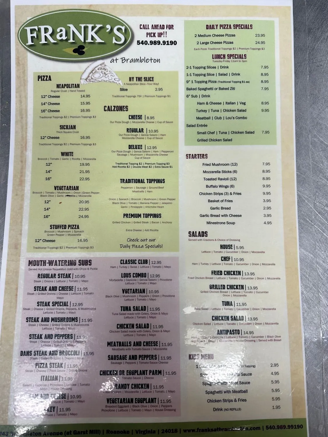 Menu 2