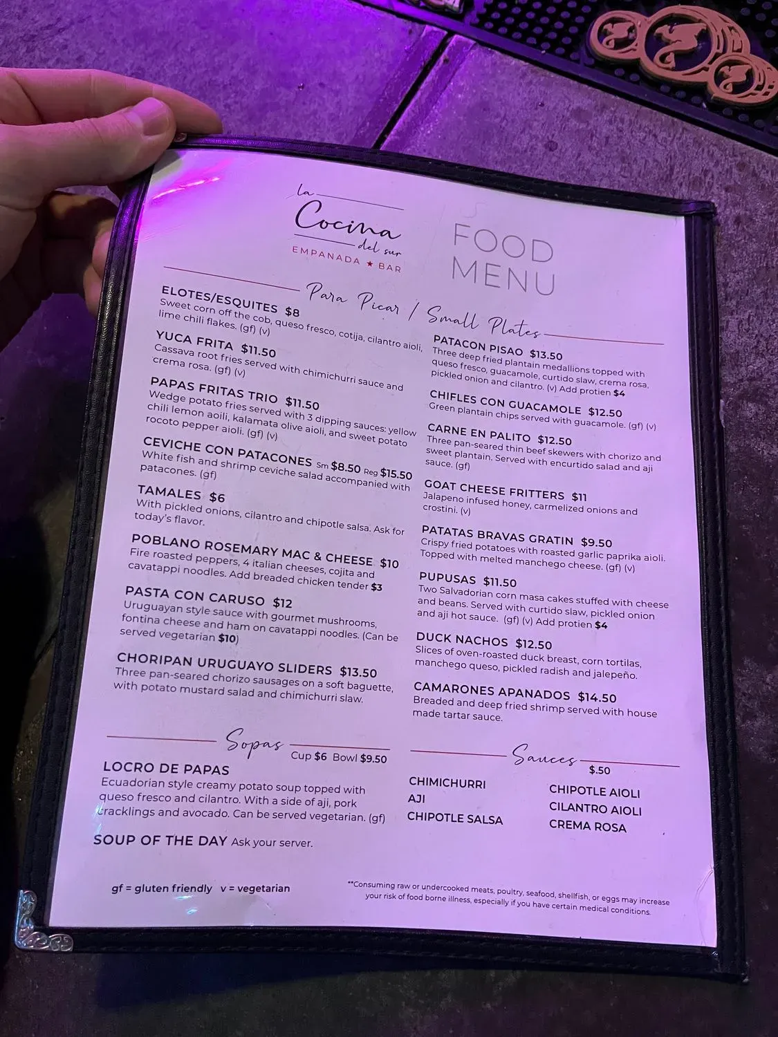 Menu 6