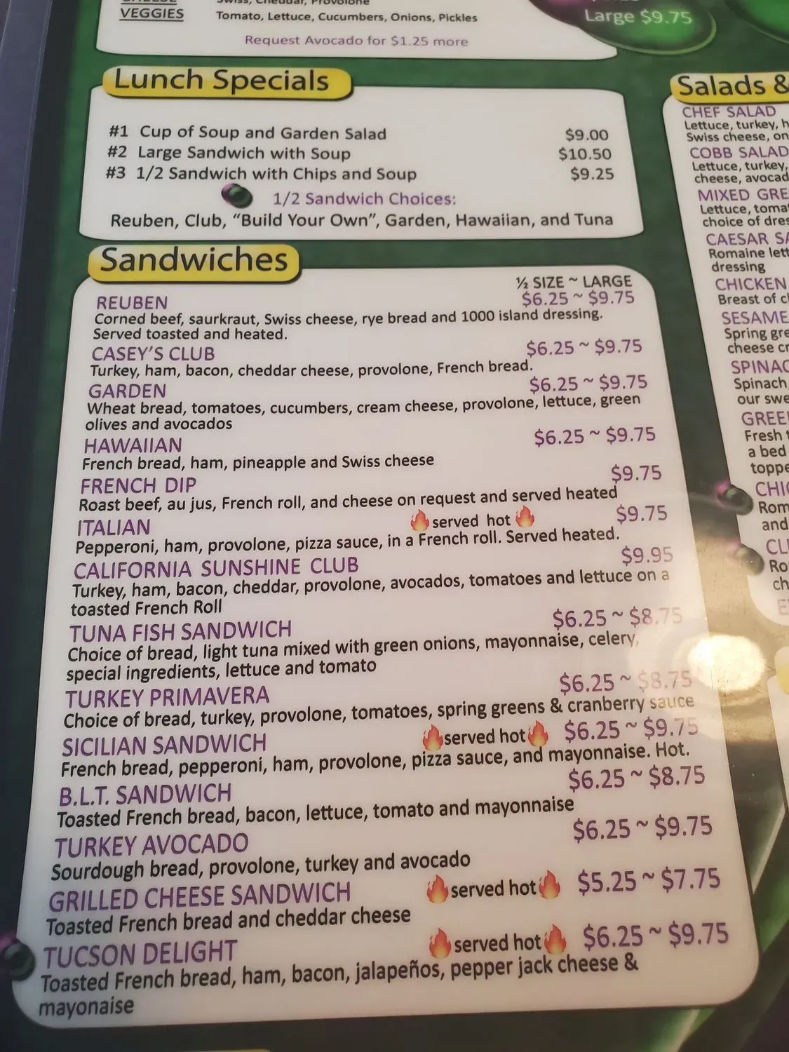 Menu 1