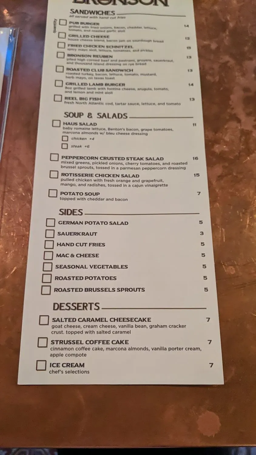 Menu 2