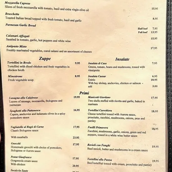 Menu 1