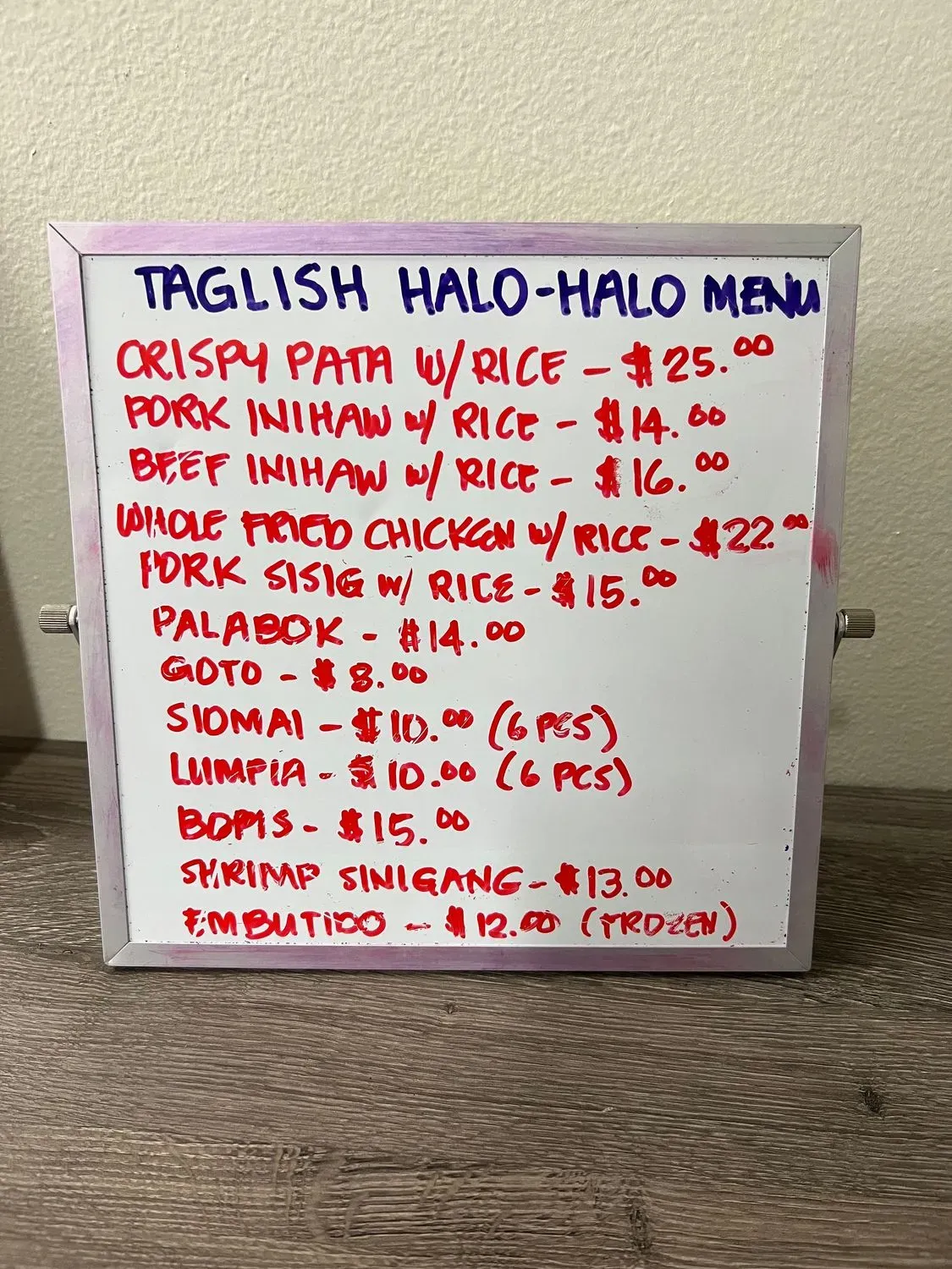 Menu 4