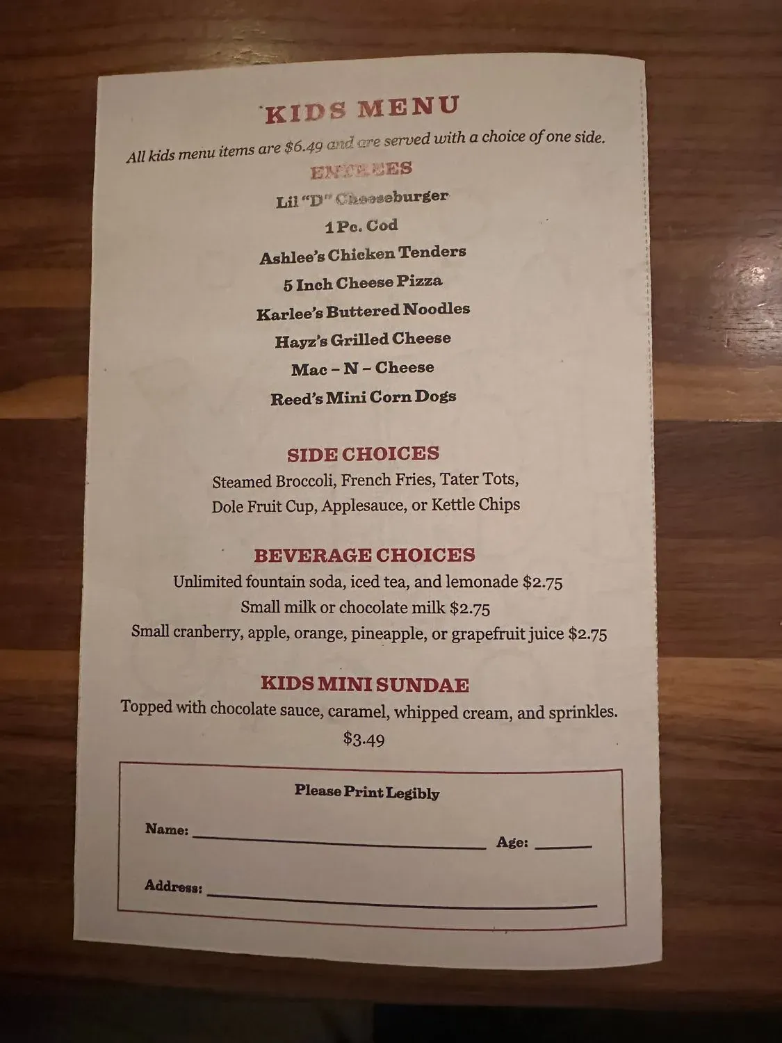 Menu 4