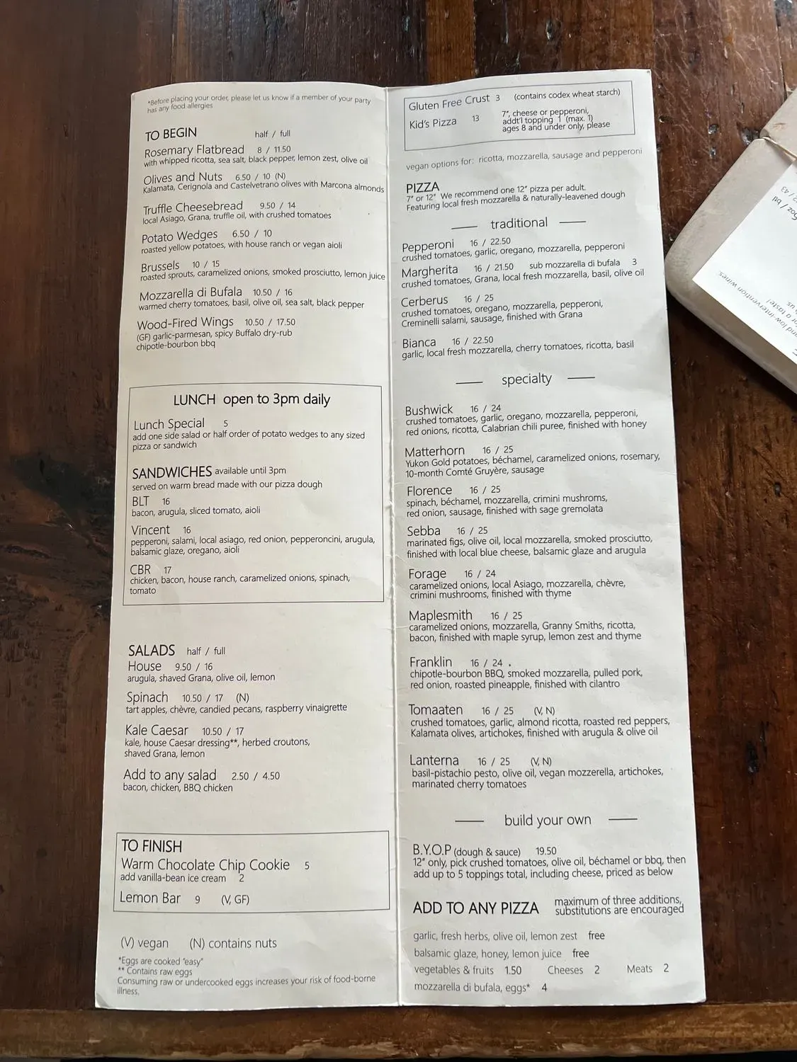 Menu 4