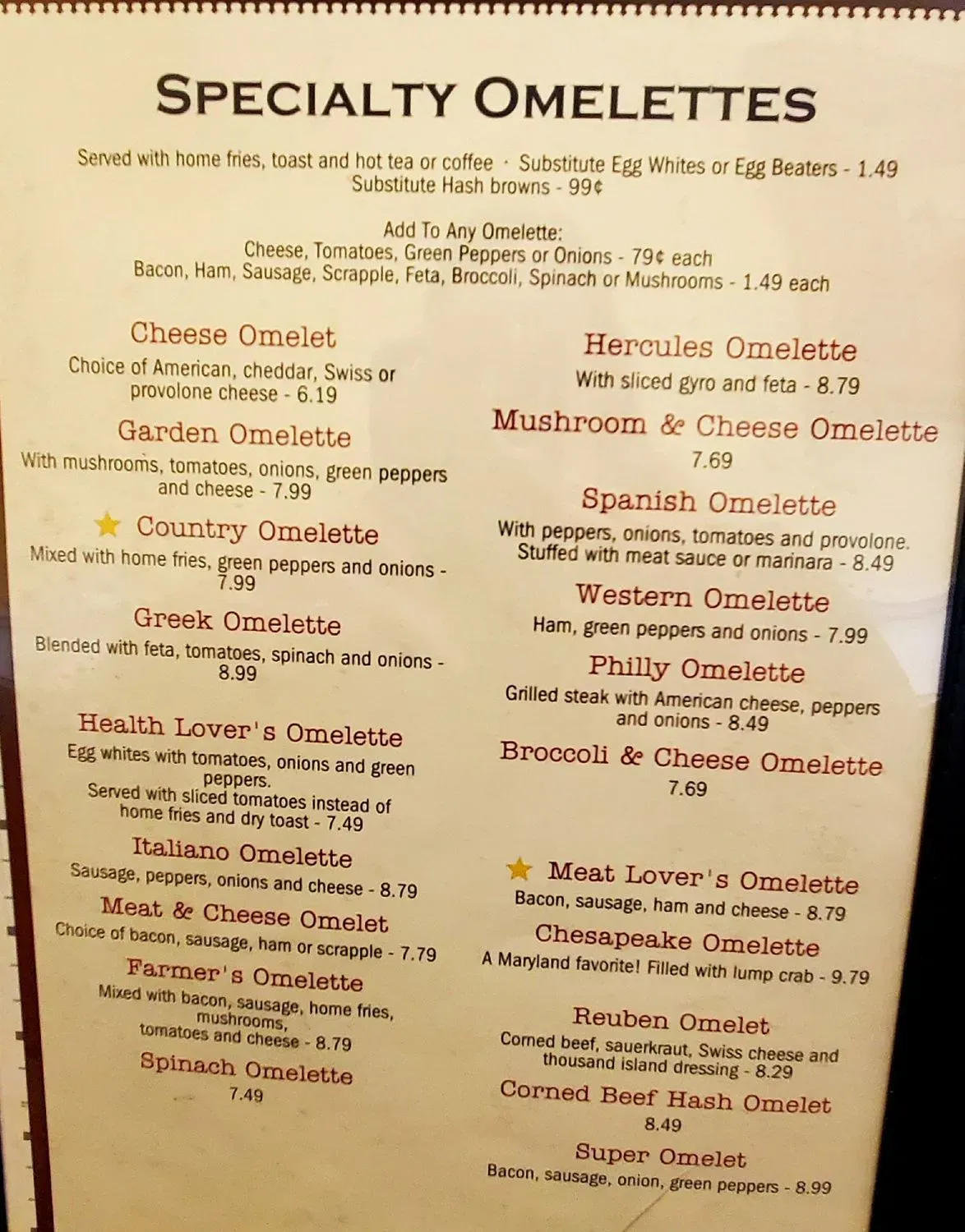 New Freedom Restaurant and Coffee Shop Menu - Updated October 2025